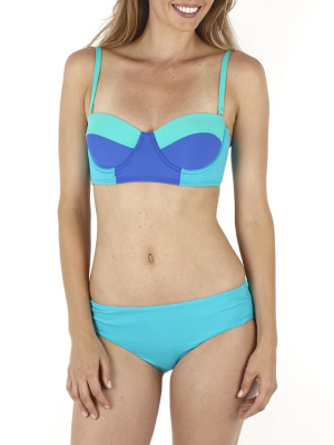 Colorblock Underwire Bikini Top