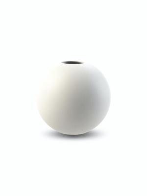 Ball Vase White 10cm