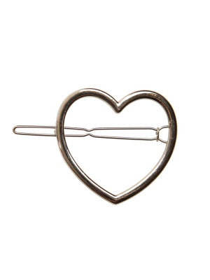 Heirlooms Heart Clip - Silver