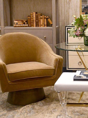 Dominic Chair Camel Velvet