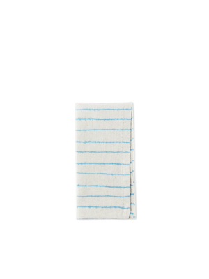 Linen Lines Napkin In Bright Blue