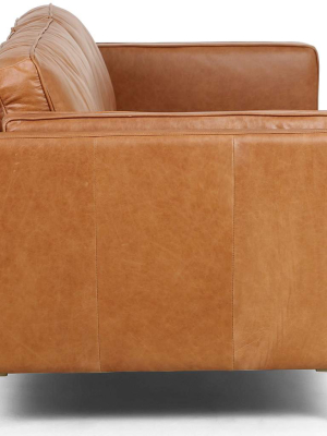Emery Leather Sofa, Sonoma Butterscotch