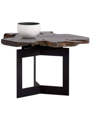 Wyatt End Table, Dark Brown