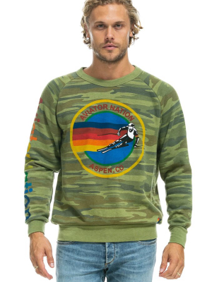 Aviator Nation Aspen Crew Sweatshirt - Camo