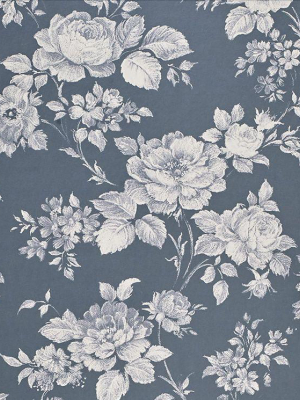 Muse Wallpaper In Blue From The Exclusives Collection By Graham & Brown