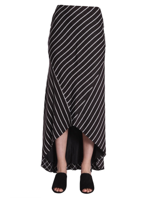 Haider Ackermann Striped Asymmetric Hem Skirt