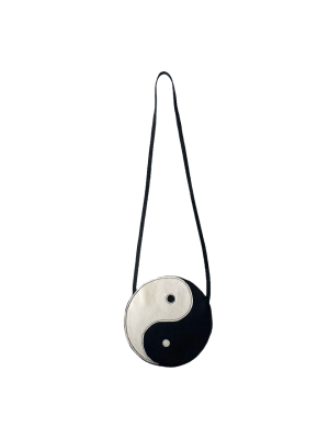 Manimal Black And White Ying Yang Pouch