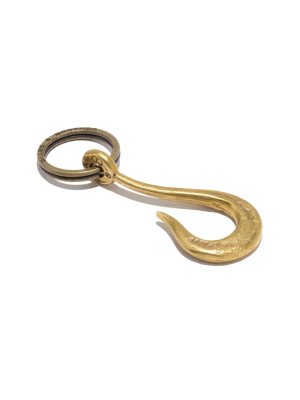 Hook Keyring Brass