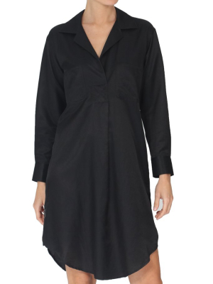 Silk Cotton Shirt Dress