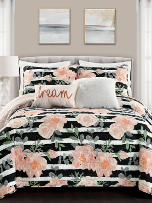 Amara Watercolor Quilt - Lush Décor