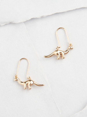 Say No Roar Dinosaur Earrings