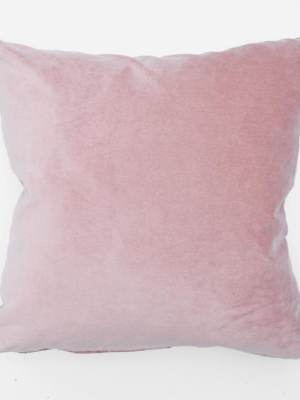Sanibel Dahlia Velvet Pillow, Square