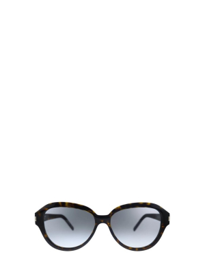 Saint Laurent Eyewear Oval Frame Sunglasses