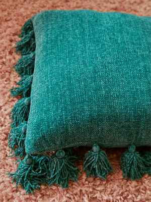 Dormify Chenille Knit Tassel Pillow