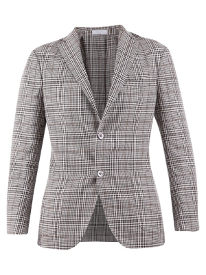 Boglioli Check Print Single-breasted Blazer