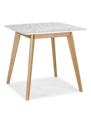 Gabrielle Marble Square Dining Table - Poly & Bark