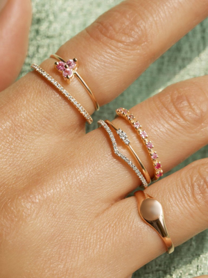 Rose Gold Pinky Signet Ring