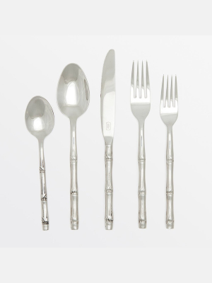 Blue Pheasant Liliana Polished Silverware (5 Piece Set) - Silver