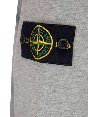 Stone Island Logo Patched Hoodie