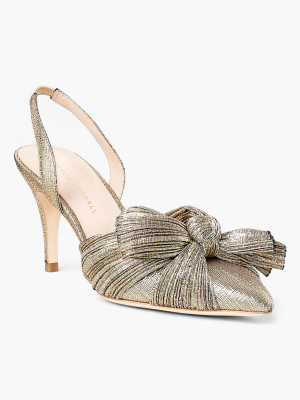 Sylvana Pleated Knot Slingback Pump