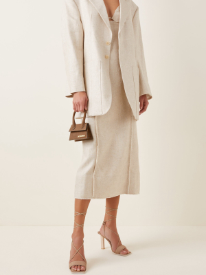 Oversized Linen-blend Blazer