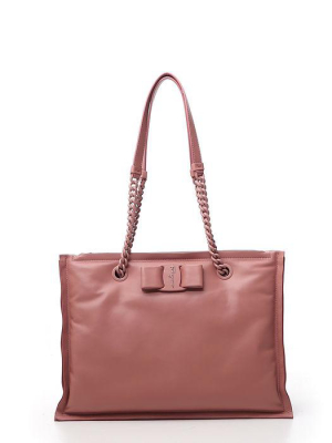 Salvatore Ferragamo Viva Bow Small Tote Bag