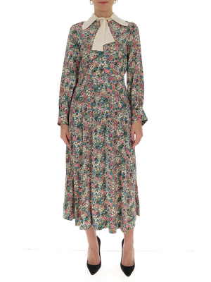 See By Chloé Floral Print Midi Dress