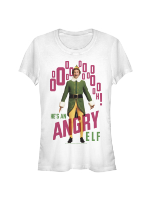 Junior's Elf Angry Elf T-shirt