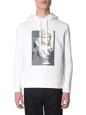 Neil Barrett Iclaudius Graphic Print Hoodie