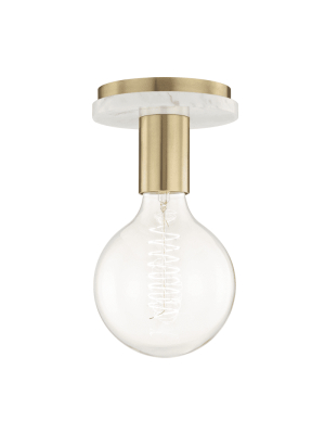 Chloe 1 Light Semi Flush