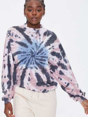 Fleece Tie-dye Sweatshirt