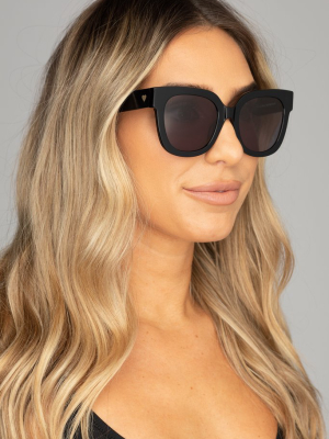 Buddylove Heather Oversized Sunglasses - Black