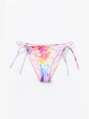 Tie-dye String Bikini Bottoms