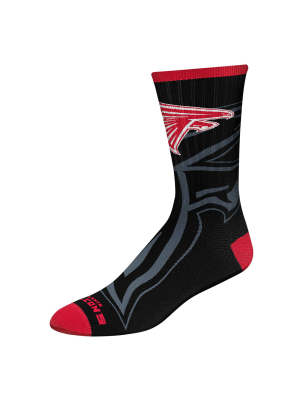 Nfl Atlanta Falcons Tone Black Crew Socks