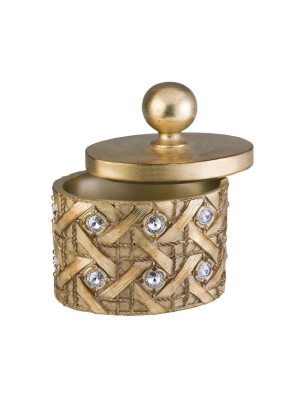 Ok Lighting Glimmer Of Gold Decorative Box