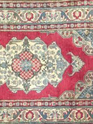 Vintage Turkish Rug 3 X 7'5"