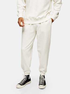 Ecru Jumbo Waffle Sweatpants