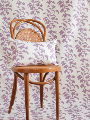 Lilac Vine Linen Fabric By The Yard