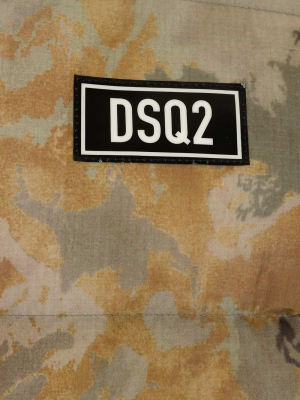 Dsquared2 Camouflage Print Puffer Jacket