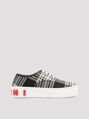 Marni Checked Print Low-top Sneakers