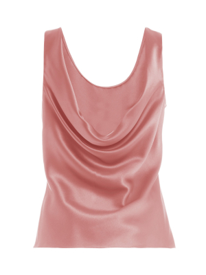 Silk Scoop Neck Tank