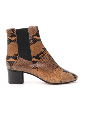 Isabel Marant Danae Embossed Ankle Boots