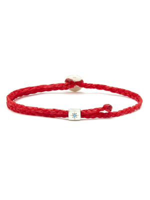 Turquoise Slider Signature Bracelet In Fire Red