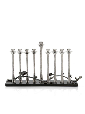 Black Orchid Menorah