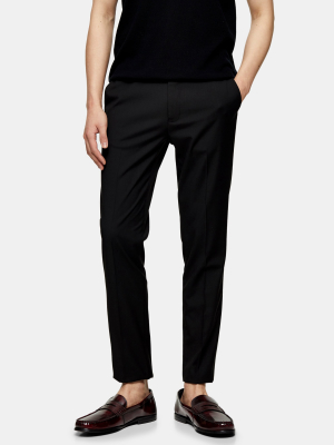 Black Recycled Black Slim Trousers