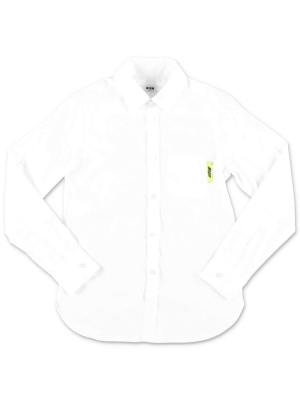 Msgm Kids Patch Pocket Shirt