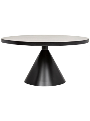 Noir Cone Dining Table - Metal