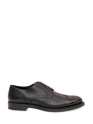 Tod's Punch-hole Detail Lace-up Brogues