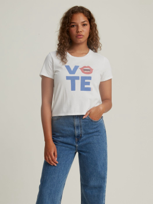 Levi's® X Vote Cropped Surf Tee Shirt