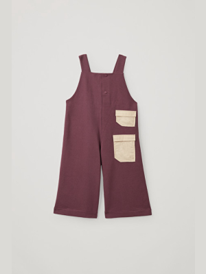 Organic Cotton Patch Pocket Detail Dungarees